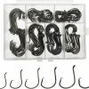 Afmivs | Afmivs Circle Hooks Saltwater, 160Pcs/150Pcs Fishing Hooks, 6Sizes Fish Hooks Circle Hook Catfish Hooks Circle Hooks Fishing Octopus Hooks Catfishing Tackle High Carbon Steel With Portable Plastic Box