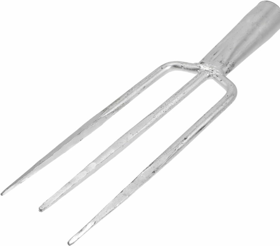 Happyyami | Happyyami Fishing Supplies 3 Prongs Fishing Tool Hunting Spear Weeding Fork Professional Spearfishing Outdoor Fishing Tackle Fish Fork Pro Tools Garden Weeder Metal Tool Steel Iron