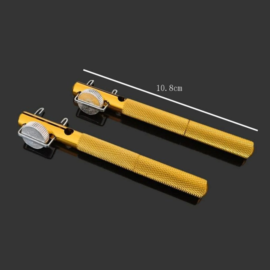 lasenersm | Lasenersm 2 Pieces Fishing Line Knot Tying Tool Fishing Line Knotter Fishing Hook Knot Tying Tool Metal Fishing Line Hook Tie Device Fishing Hook Knot Tying Tool Fishing Knot Tying Tool, Golden