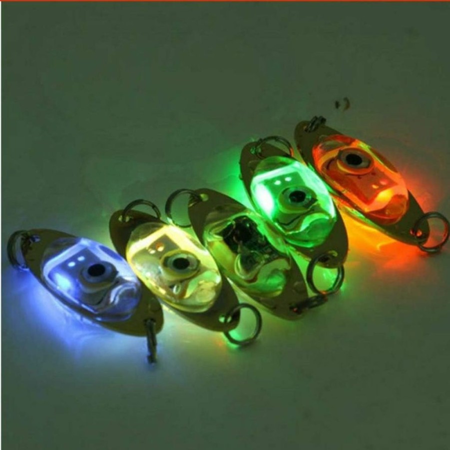 WINCSPACE | Wincspace Mini Bright Led Deep Drop Underwater Diamond Fishing Flashing Light Bait Lure Squid Durable Practical Tool 4 * 2.5Cm