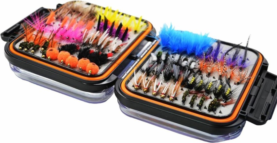 ALICHINO | Small Fly Box For Fly Files Foam Ice Jig Box Waterproof Fly Box For Fly Fishing