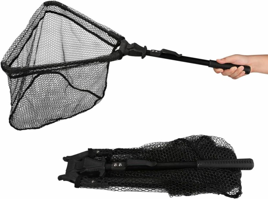 Neween | Neween Fishing Net With Hook-Proof, Adjustable Collapsible Telescopic Fishing Landing Net