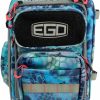 Ego | Ego Kryptek Tackle Box, Fishing Pack With 4 Accessory Trays, Water Resistant Pvc, Multiple Storage Pockets, Tool Bag, G-Hook Closure System