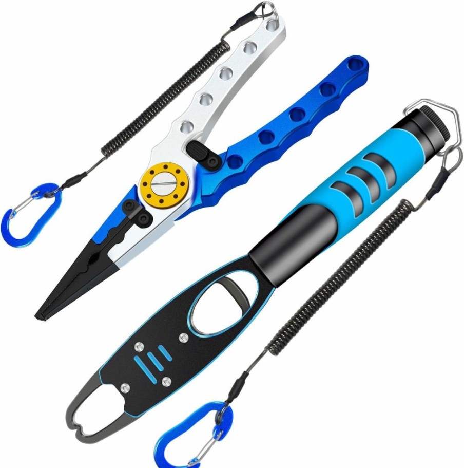 AOFUXTI | Aofuxti Fishing Tool Kit - Saltwater Fishing Gear, Fishing Pliers, Hook Remover, Fishing Lip Gripper, Fish Fillet Knife, Fishing Gifts For Men And Woman