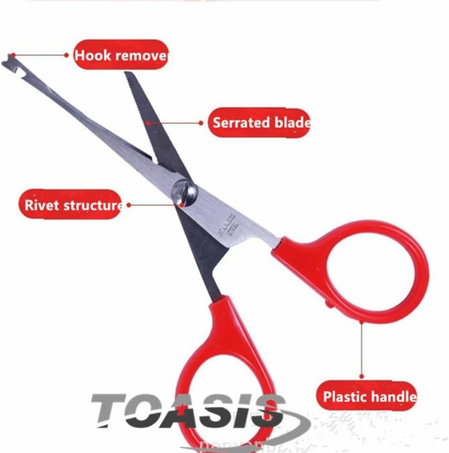 Toasis | Toasis Fishing Scissors Braided Fishing Line Cutter Hook Remover Tool