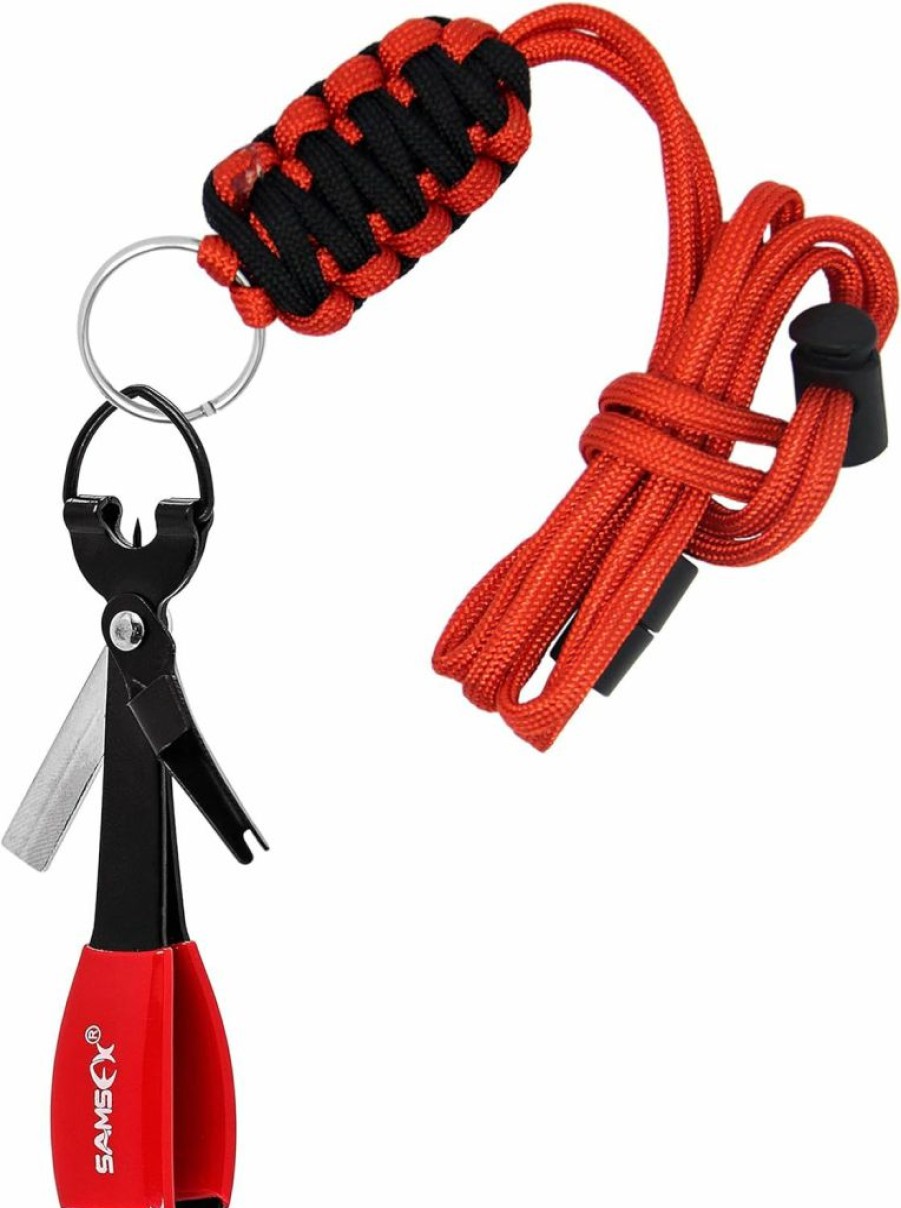 SAMSFX | Samsfx Fly Fishing Knot Tying Tool With Break Away Badge Holder For Fly Fishing Tippet Spool Holding Neck Lanyard