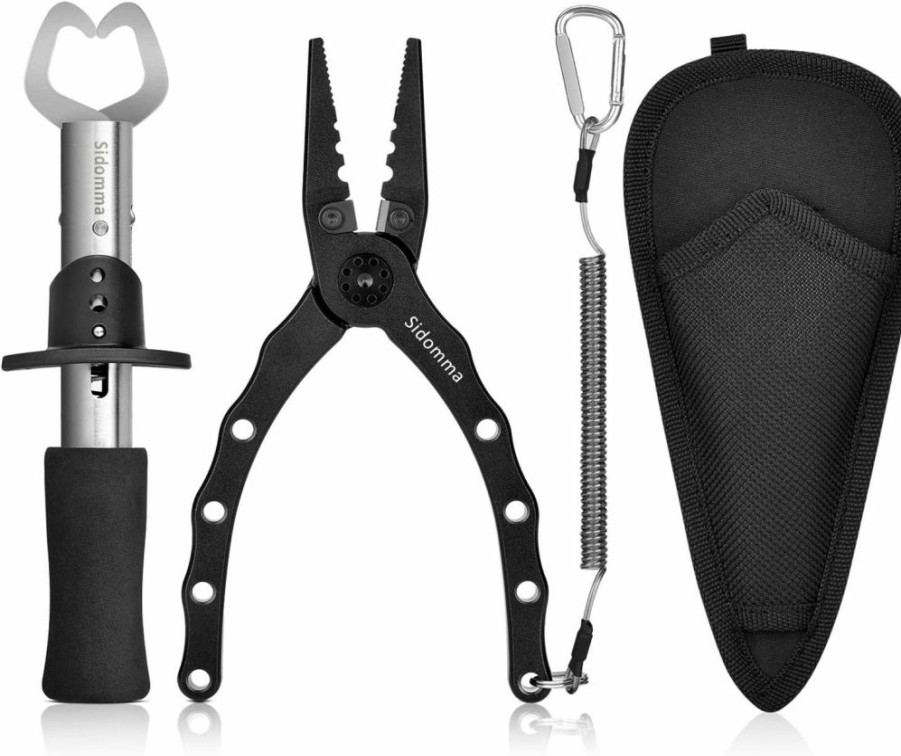 Sidomma | Sidomma Fishing Pliers And Gripper Set, Fishmen Must Have Fishing Gear And Equipment, Fishing Accessories, Fishing Tool Flyfishing Gear Ice Fishing Gear Fishing Gifts For Men