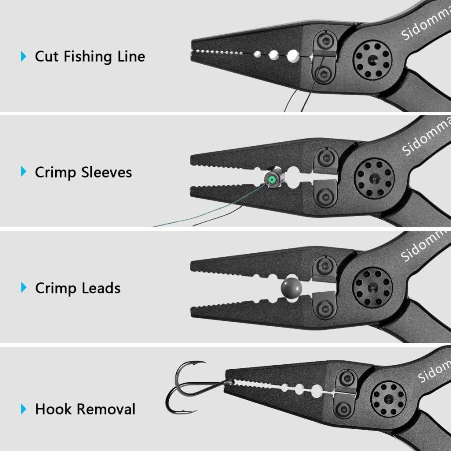 Sidomma | Sidomma Fishing Pliers And Gripper Set, Fishmen Must Have Fishing Gear And Equipment, Fishing Accessories, Fishing Tool Flyfishing Gear Ice Fishing Gear Fishing Gifts For Men