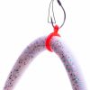 REAL FISH | Sink-O-Ring Wacky Rig Kit O Ring No Tool Needed Use Senko Worms Fishing Hooks O-Rings Easy To Rig Saves Time And Money (1/4\", 3/8\" Or 5/8\" Red)