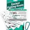 ReferenceReady | Easiest Fishing Knots - Waterproof Guide To 12 Simple Fishing Knots | How To Tie Practical Fishing Knots & Includes Mini Carabiner | Perfect For Beginners