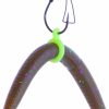 REAL FISH | Sink-O-Ring Wacky Rig Kit O Ring No Tool Needed Use Senko Worms Fishing Hooks O-Rings Easy To Rig Saves Time And Money (1/4\", 3/8\" Or 5/8\" Chartreuse)