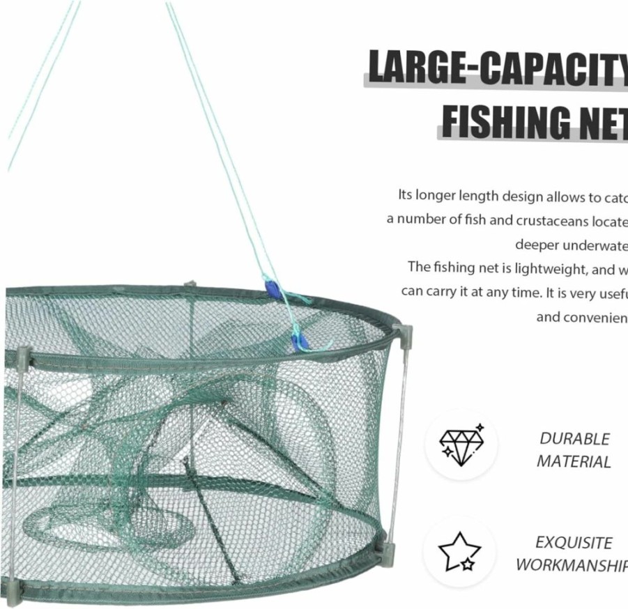 Yardwe | Yardwe 2 Sets Fishing Cage Portable Steel Tool