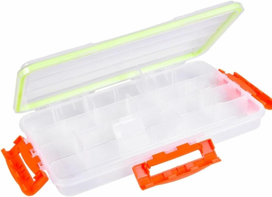 GANAZONO | Ganazono Box Three Side Lock Lure Box Fishing Lure Container Plastic Fishing Gear Water Proof