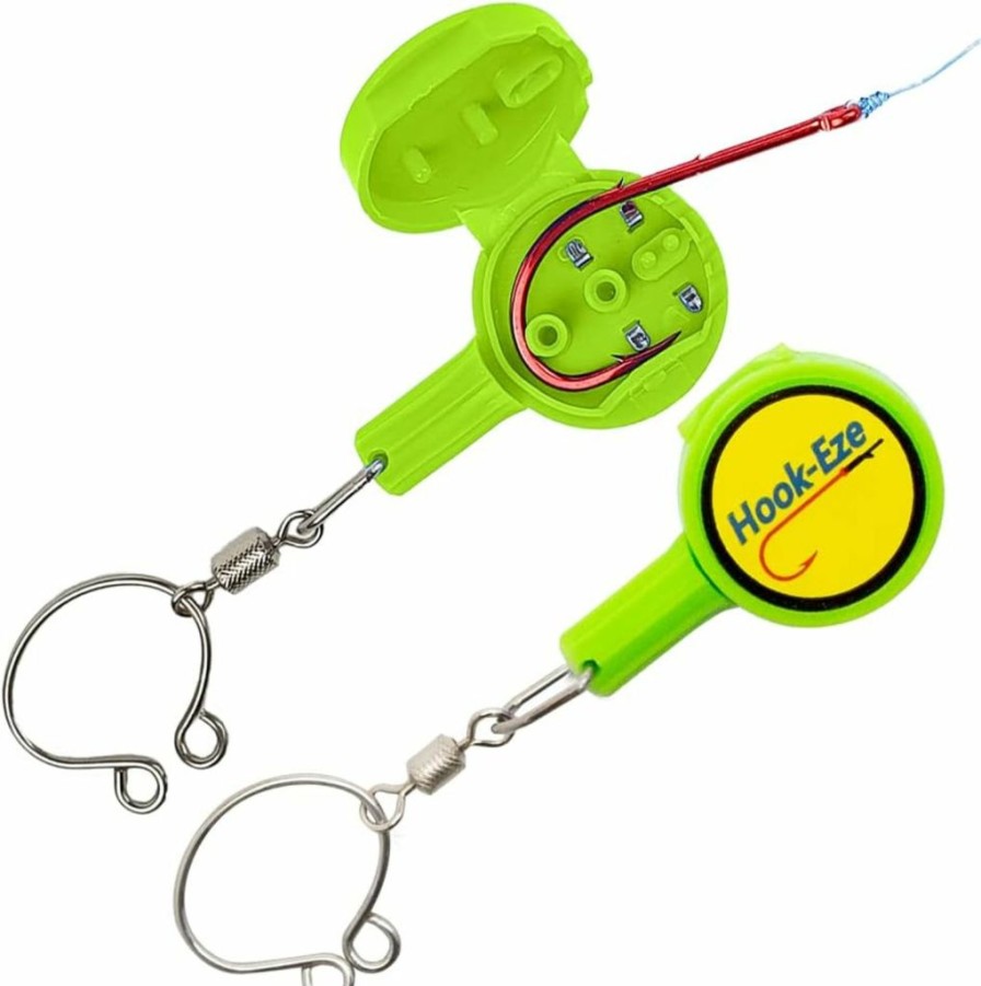 HOOK-EZE | Hook-Eze Fishing Knot Tying Tool | Protect From Fish Hooks | Tie Fishing Knots Easily | Cool Gadgets For Fishermen | Ice Fly Fishing | Fishing Accessories For Beginner Anglers | Nail Knot Tool