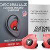 Decibullz | Decibullz - Custom Molded Earplugs, 31Db Highest Nrr, Comfortable Hearing Protection For Shooting, Travel, Swimming, Work And Concerts (Black)