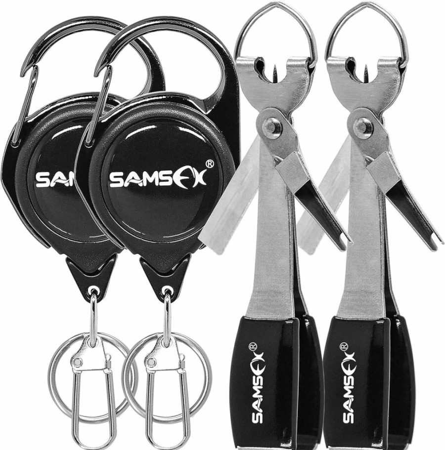 SAMSFX | Samsfx Fly Fishing Knot Tying Tools Quick Knot Tool For Fishing Hooks, Lures, Flies, Trout Line Backing, Come With Zinger Retractors