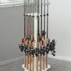 Ghosthorn | Ghosthorn Fishing Rod Holders For Garage 360 Degree Rotating Fishing Pole Rack, Floor Stand Holds Up To 16 Rods Wood Fishing Gear Equipment Storage Organizer, Fishing Gifts For Men