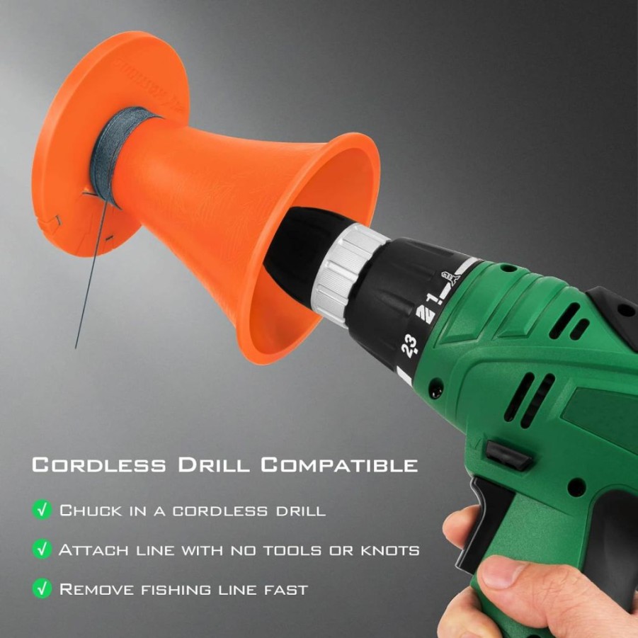 KastKing | Kastking Line Gobbler Line Stripper, Remove Fishing Line Quickly, Compatible With Most Cordless Drills