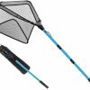 SAN LIKE | San Like Fishing Net Fish Landing Net Collapsible Fish Net With Anti-Slip Telescoping Rubber Pole Handle For Kids Adults In Saltwater Freshwater Multi-Size Extending To 37/42/43/51/69/71/89/98Inch