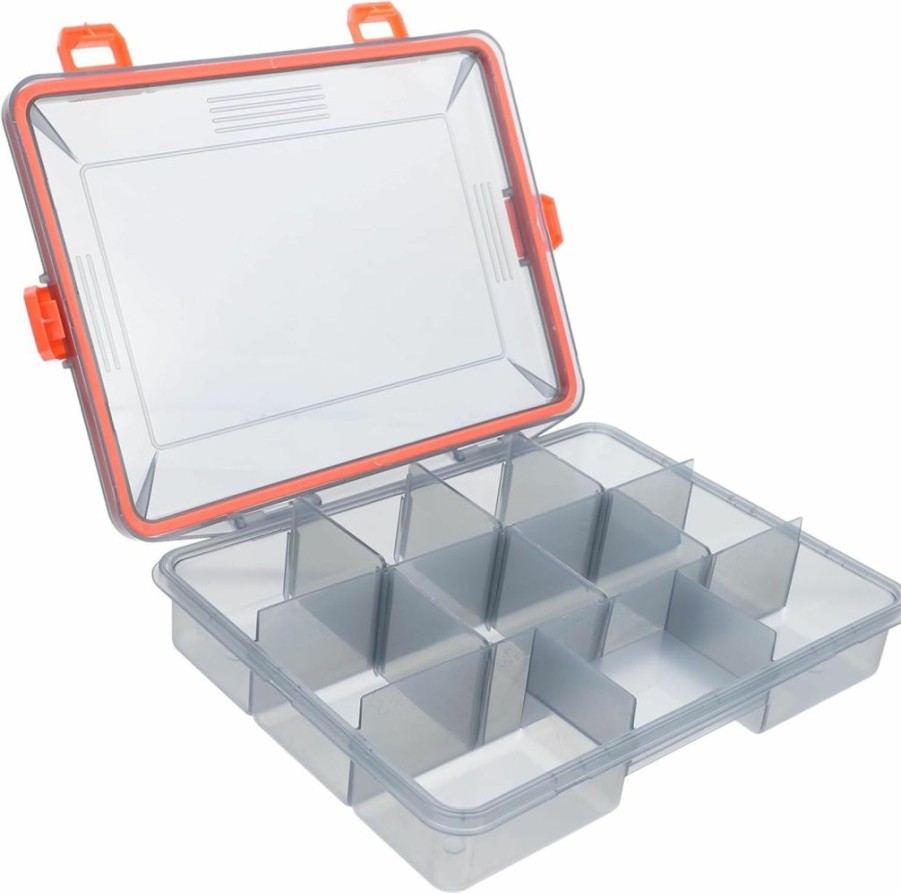 Happyyami | Happyyami 1Pc Box Fishing Gear Storage Box Split Fishing Hook Box Plastic