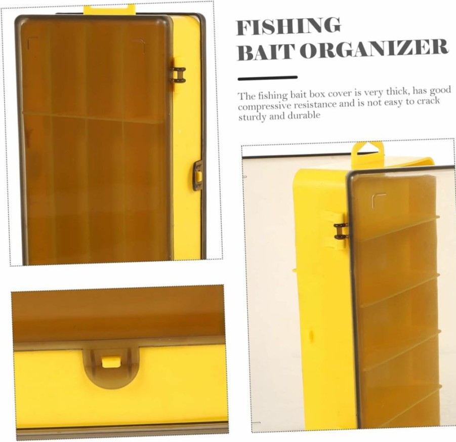 GANAZONO | Ganazono 2Pcs Lure Box Plastic To Go Containers Fishing Tool Fishing Bait Organizer Plastic Organizer Case Plastic Storage Organizer Fishing Baits Storage Case Fishing Tackle Pp Outdoor