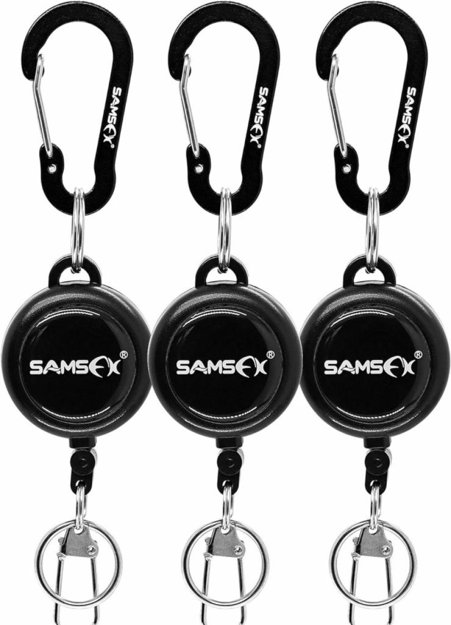 SAMSFX | Samsfx Fly Fishing Zinger Retractor For Anglers Vest Pack Tool Gear Assortment Combo 3Pcs In Pack