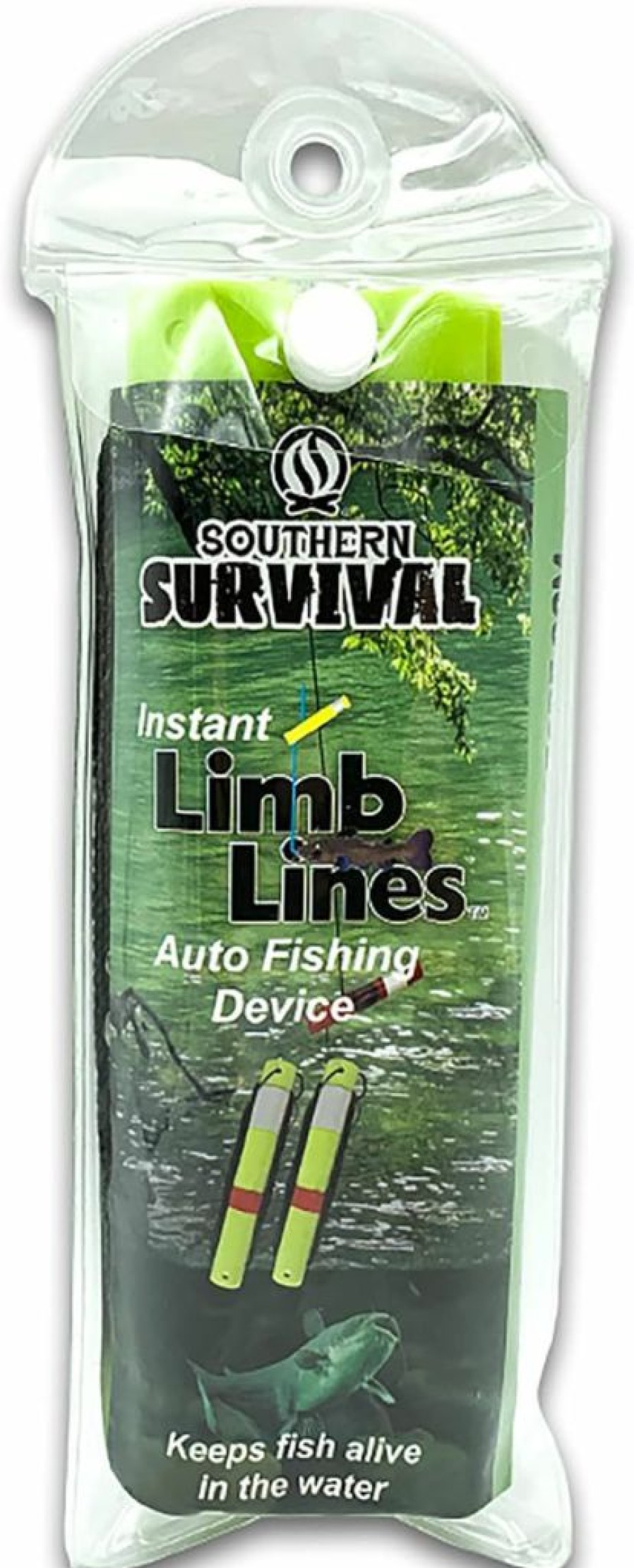 BATTLBOX | Battlbox Survival Fishing Kit Limb Lines Auto Fishing Device 2-Pack - Outdoor Survival Camping Bushcraft Fishing - Lightweight, Compact, Easy To Use