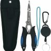 Amoygoog | Amoygoog Stainless Steel Fishing Pliers, Fishing Needle Nose Pliers, Cut Fishing Line Fishing Multitool Pliers With Sheath And Telescopic Lanyard